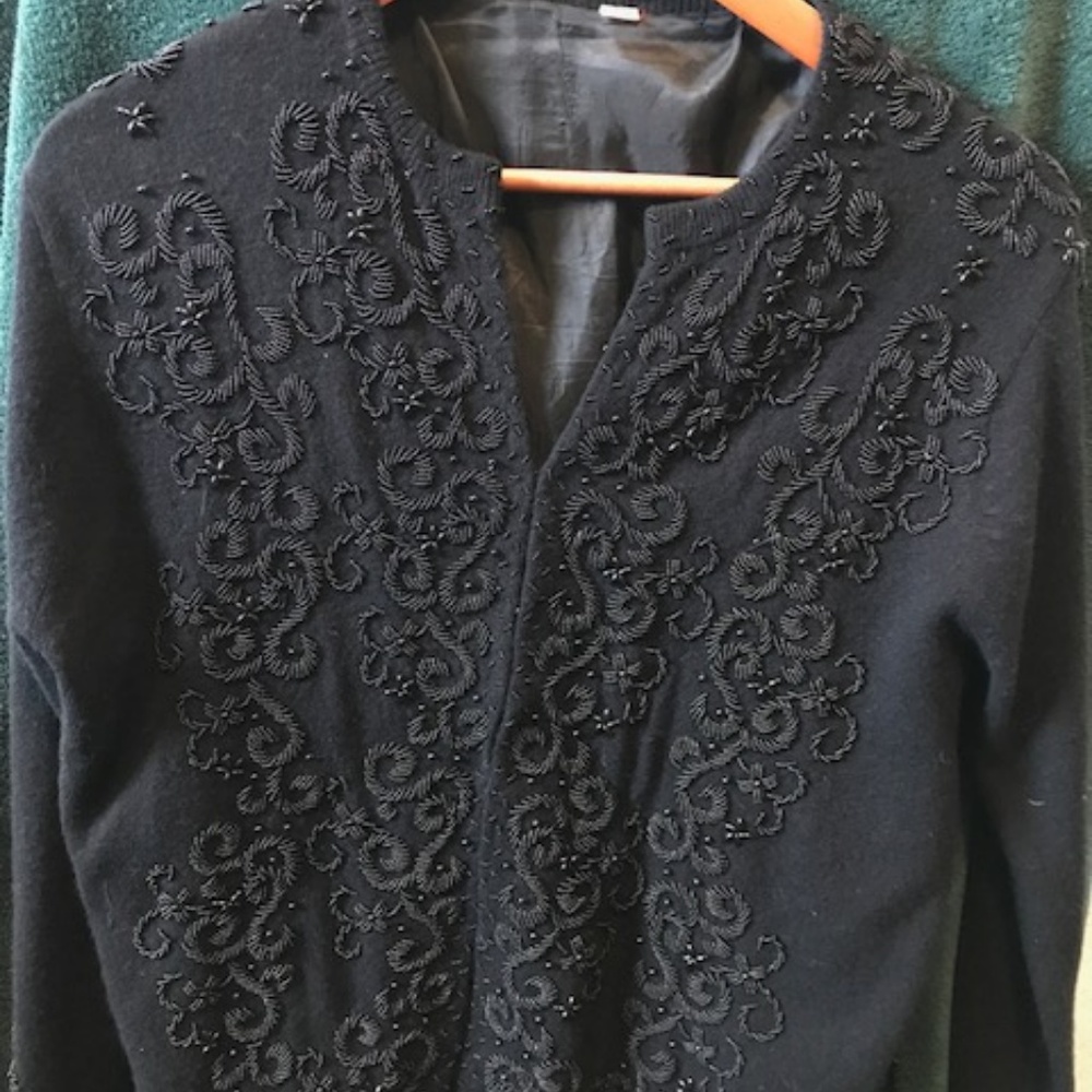 Vintage Beaded Sweater
